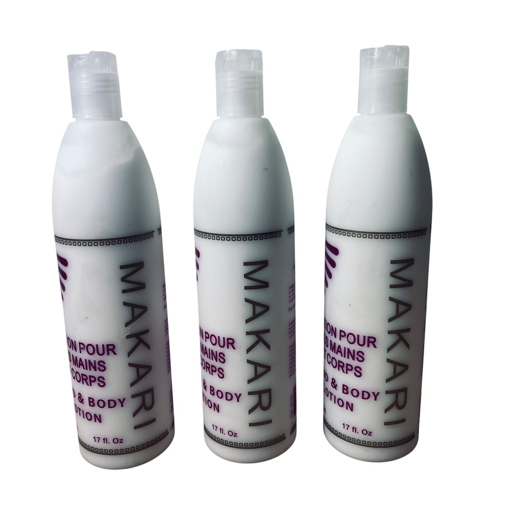 Makari Hand and Body Lotion Silky Lifting Action 17 fl oz Lot of 3 Bottles